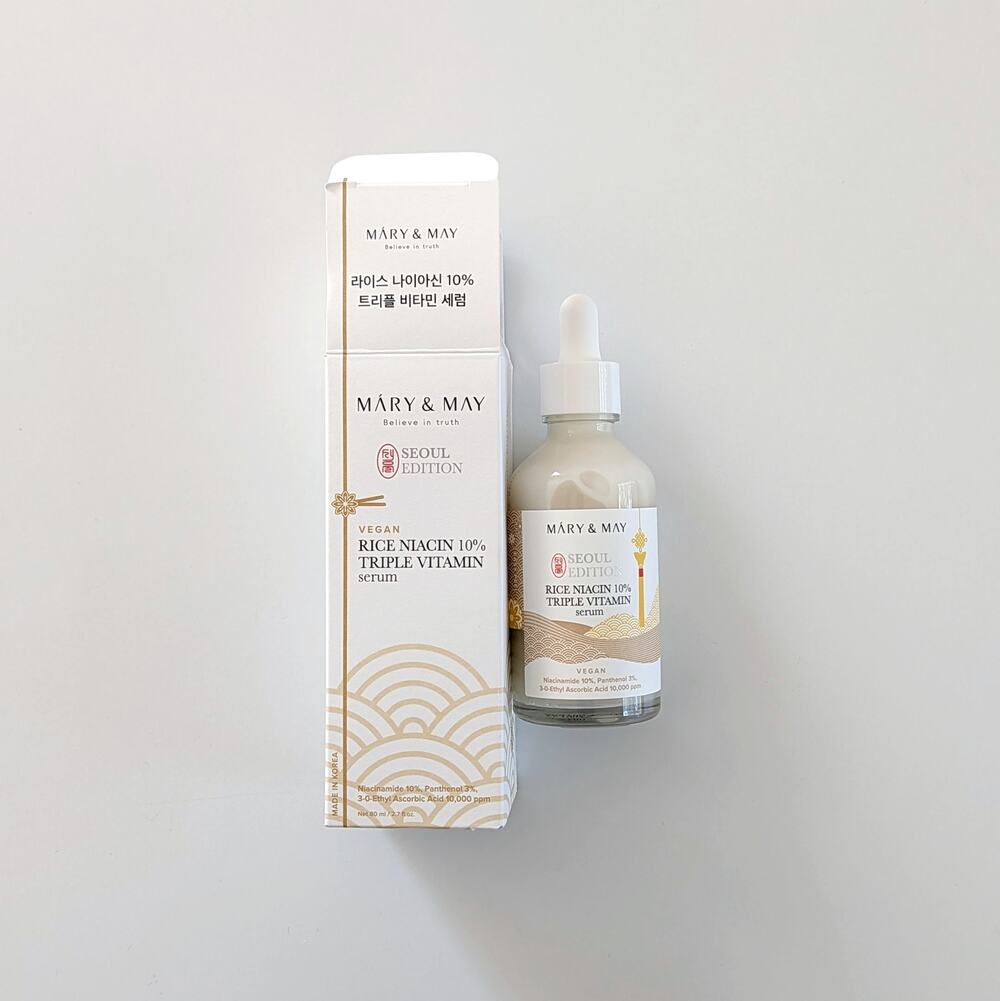 Mary & May Rice Niacin 10% Triple Vitamin Serum Seoul Edition 2.7 oz (full size)